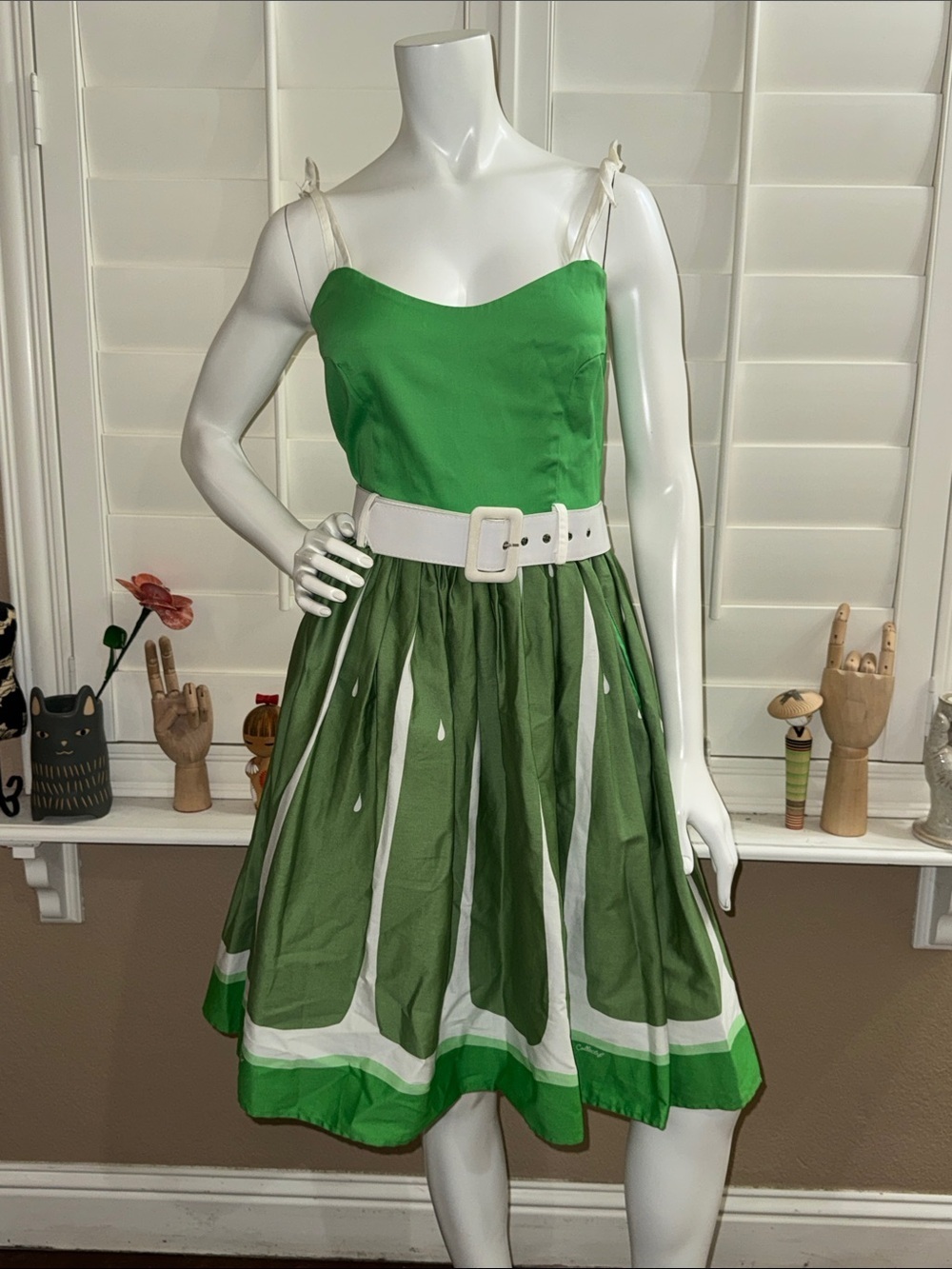 Collectif Jade Lime Swing Dress